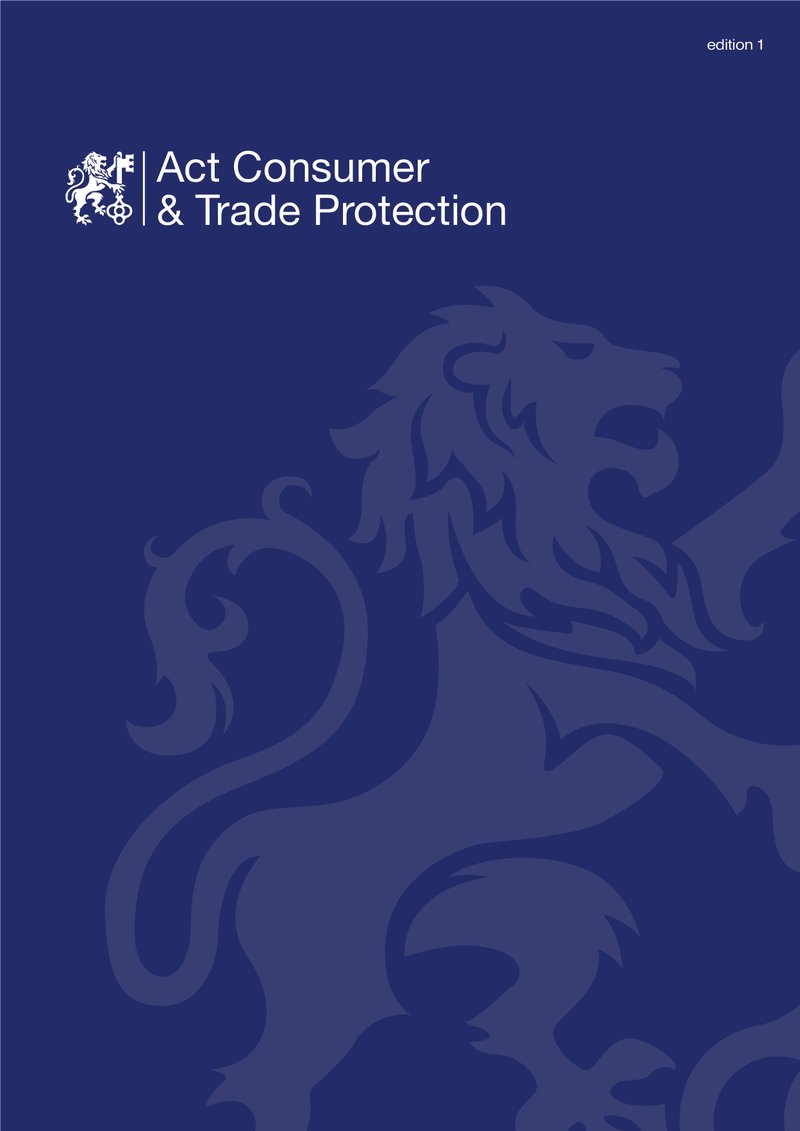 Act Consumer & Trade Protection magazine, 1st edition cover